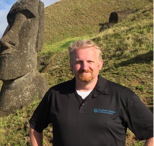 Joel Oleson at Easter Island
